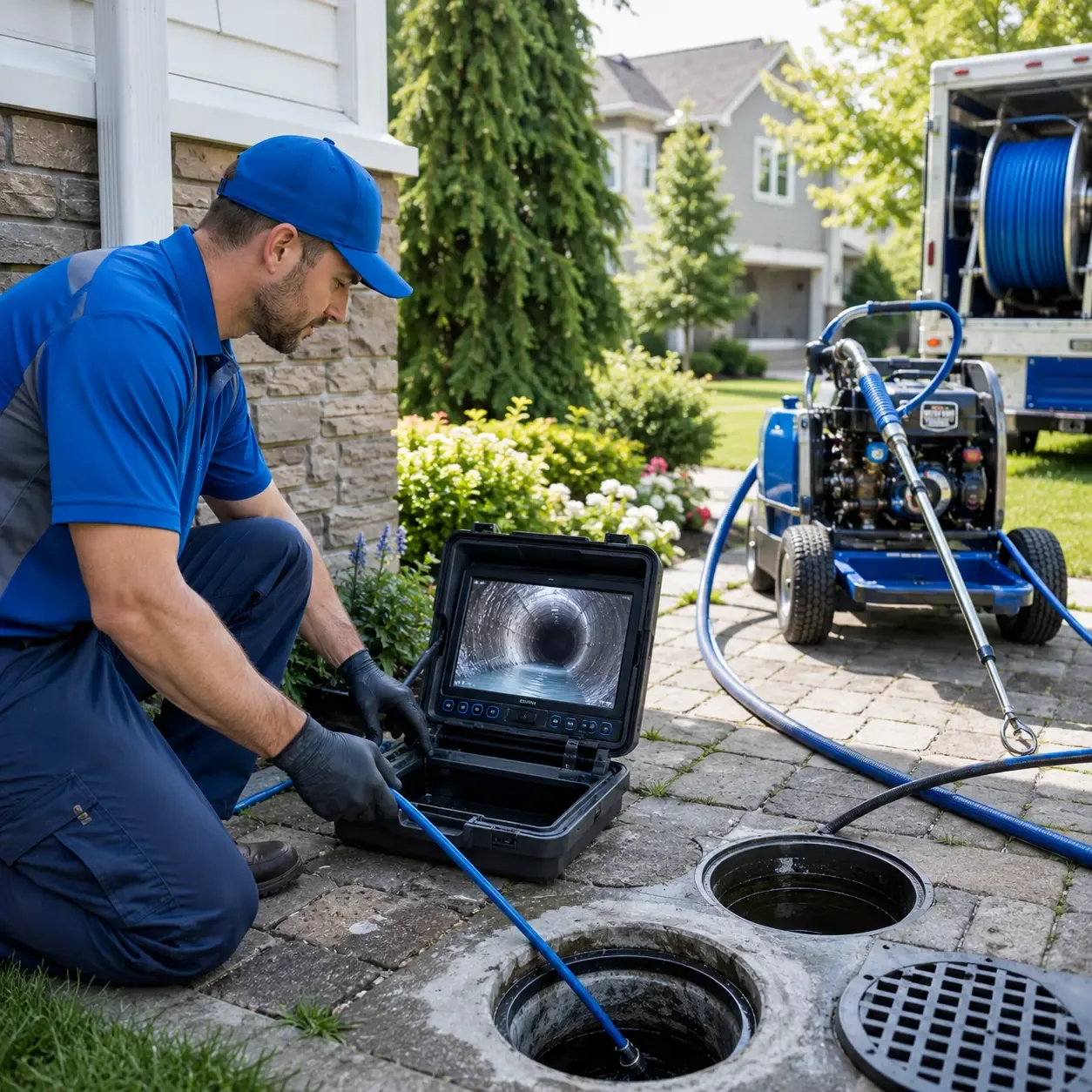 Outdoor drain cleaning professionals serving Meadow Lands, PA
