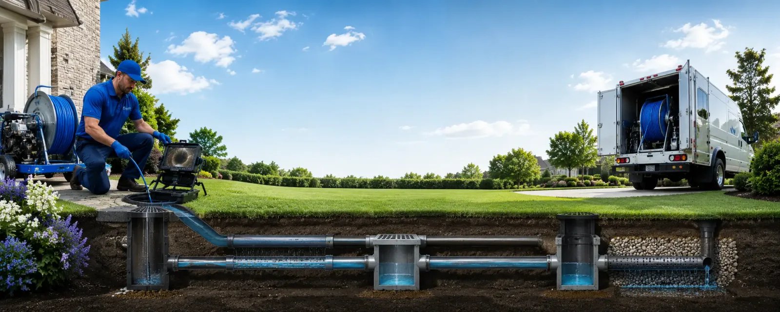 Outdoor drain cleaning information for Meadow Lands, PA